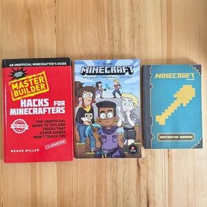 Minecraft Book Variety Set of 3 Books including Graphic Novel